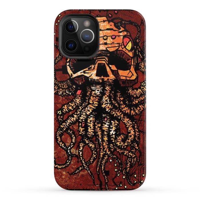 iPhone 12 Pro Max StrongFit Skull tentacles by Manuvila