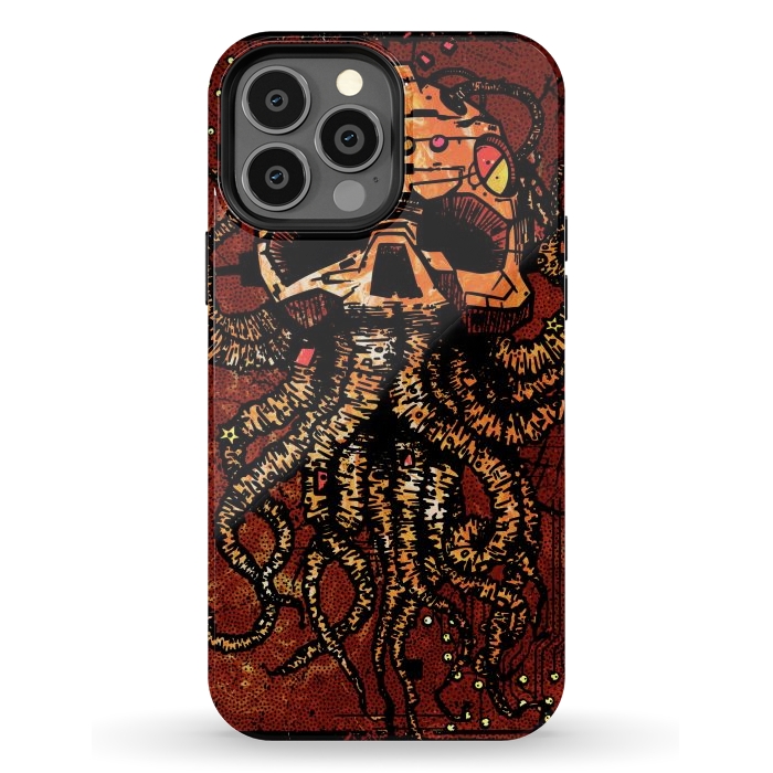 iPhone 13 Pro Max StrongFit Skull tentacles by Manuvila