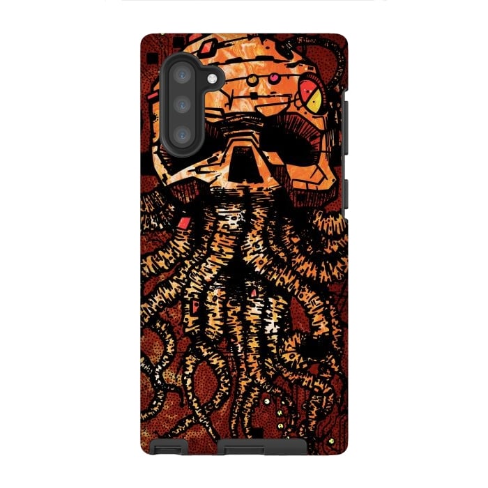 Galaxy Note 10 StrongFit Skull tentacles by Manuvila
