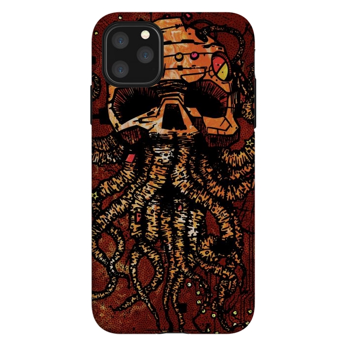 iPhone 11 Pro Max StrongFit Skull tentacles by Manuvila