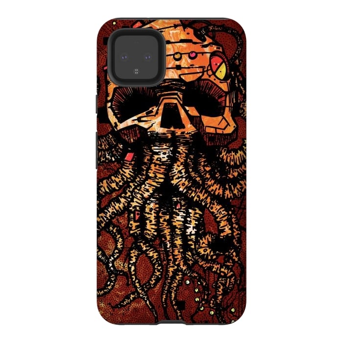 Pixel 4XL StrongFit Skull tentacles by Manuvila