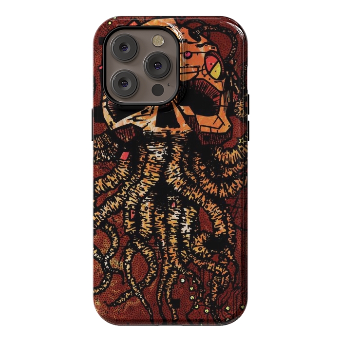 iPhone 14 Pro max StrongFit Skull tentacles by Manuvila