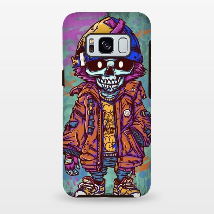 Galaxy S8 plus StrongFit Skull boy by Manuvila