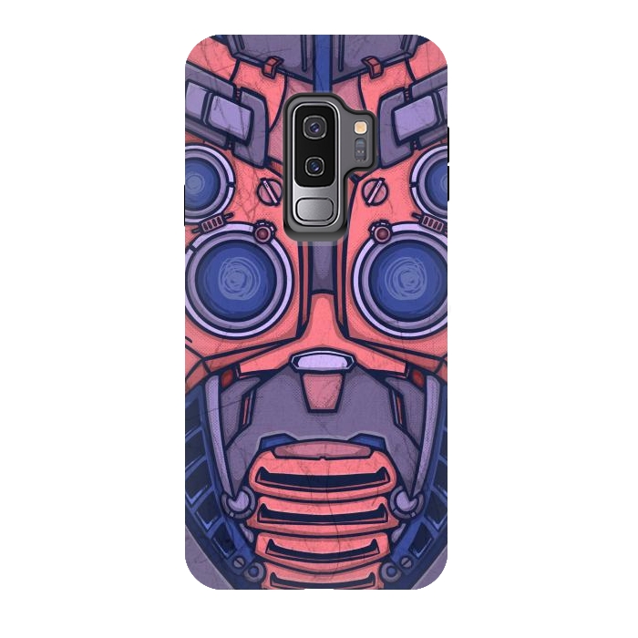 Galaxy S9 plus StrongFit Robot face by Manuvila