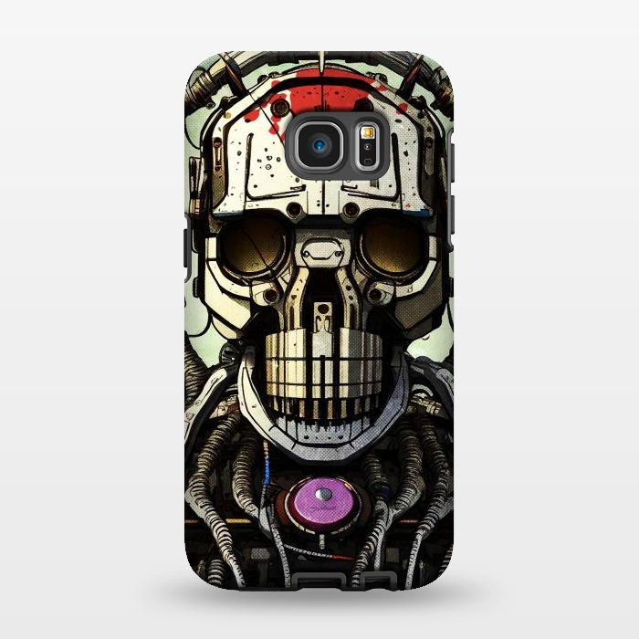 Galaxy S7 EDGE StrongFit metal skull by Manuvila