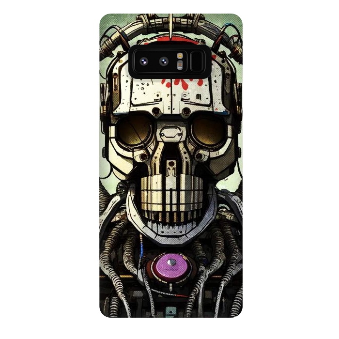 Galaxy Note 8 StrongFit metal skull by Manuvila