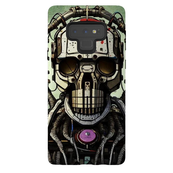 Galaxy Note 9 StrongFit metal skull by Manuvila