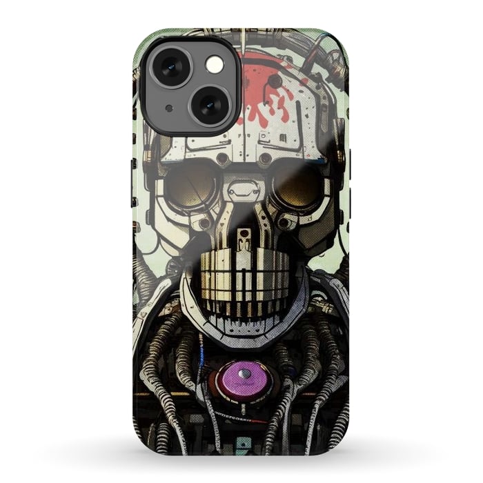 iPhone 13 StrongFit metal skull by Manuvila