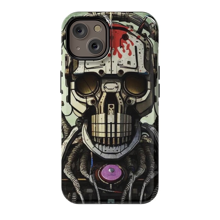 iPhone 14 StrongFit metal skull by Manuvila