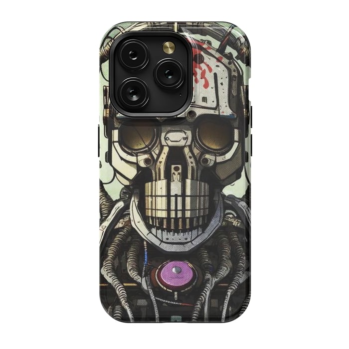 iPhone 15 Pro StrongFit metal skull by Manuvila