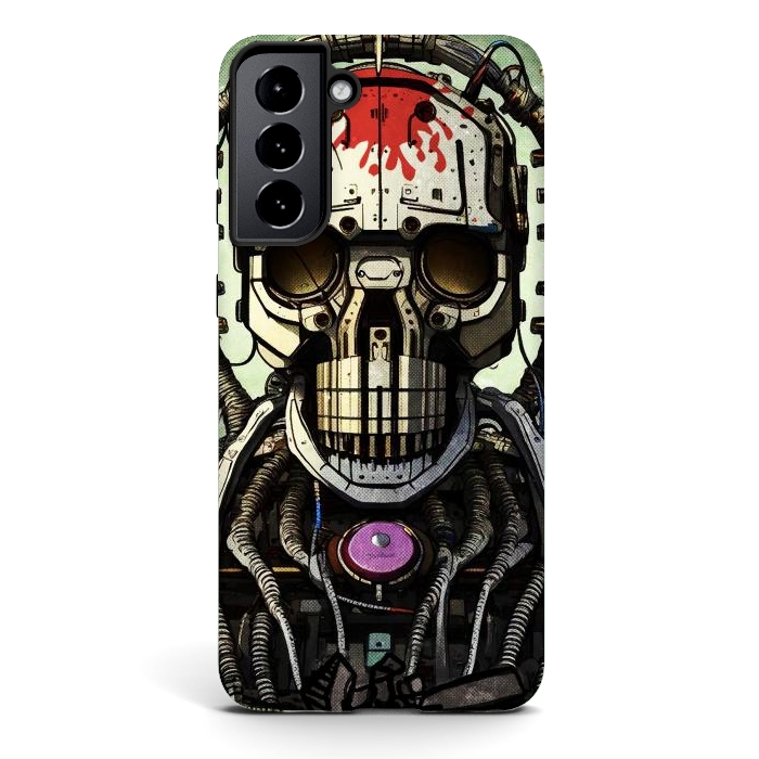 Galaxy S21 plus StrongFit metal skull by Manuvila