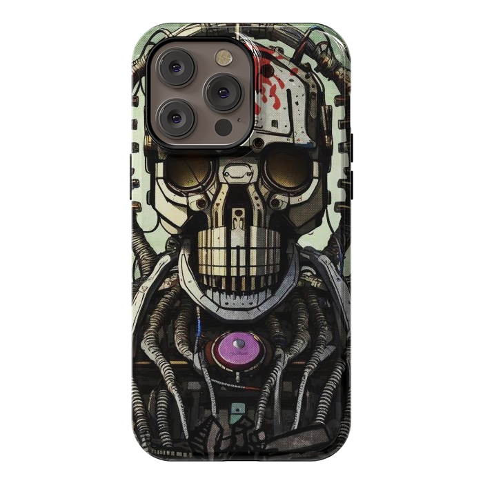 iPhone 14 Pro max StrongFit metal skull by Manuvila