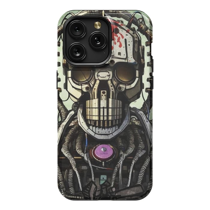 iPhone 15 Pro Max StrongFit metal skull by Manuvila