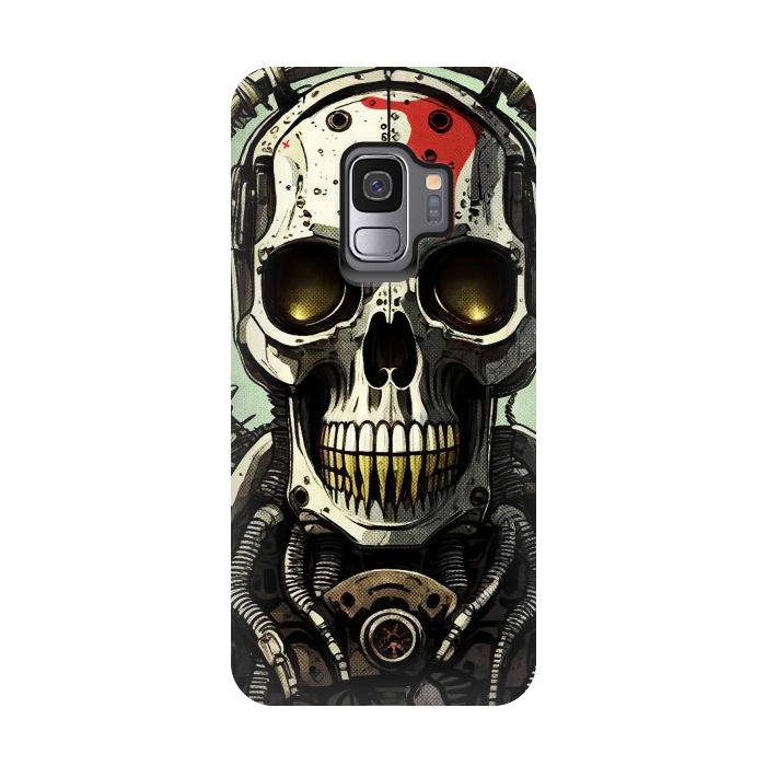 Galaxy S9 StrongFit Metal skull2 by Manuvila