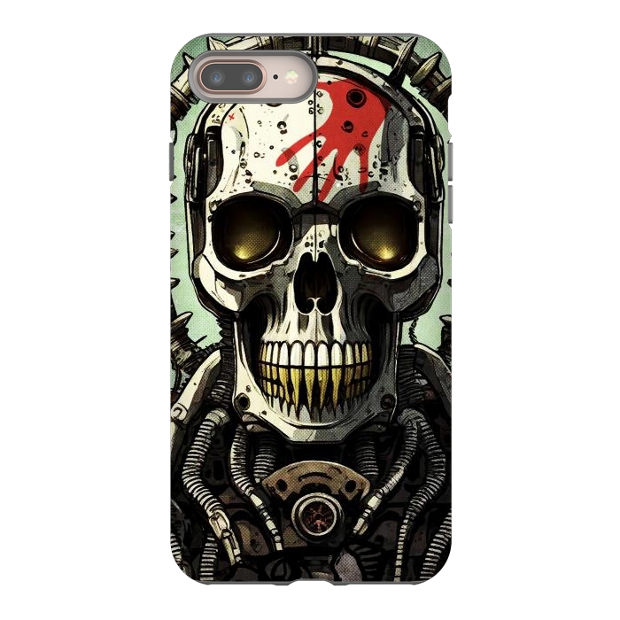 iPhone 8 plus StrongFit Metal skull2 by Manuvila