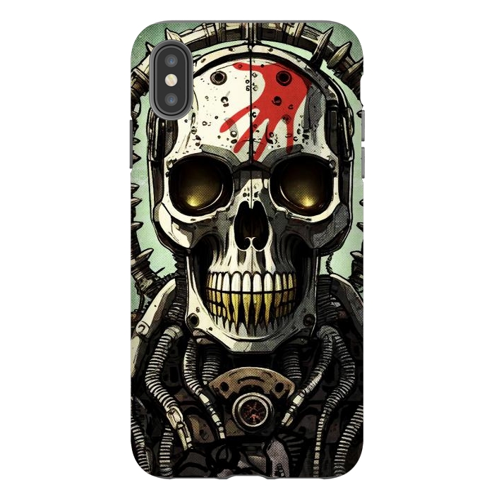iPhone Xs Max StrongFit Metal skull2 by Manuvila