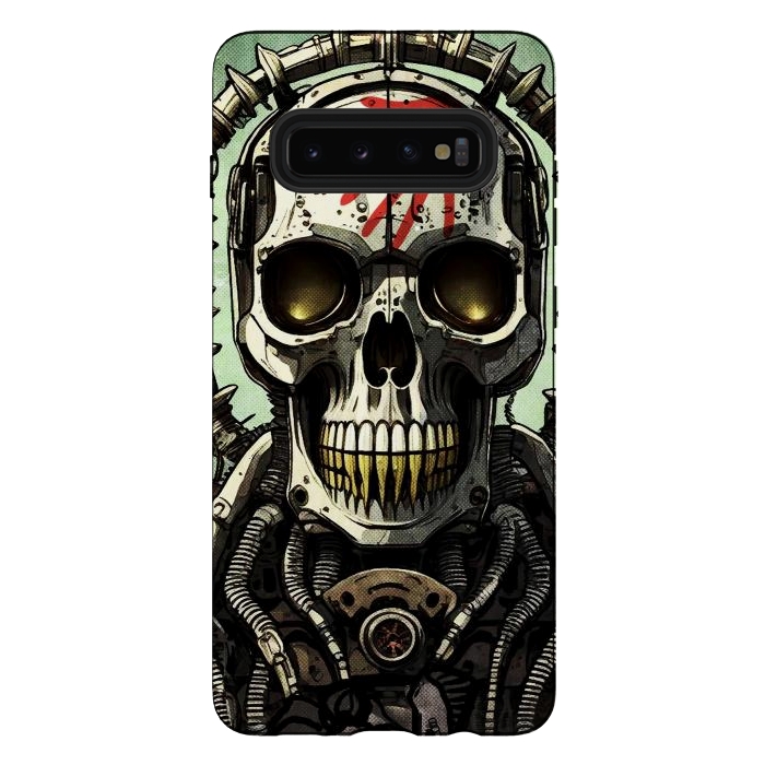Galaxy S10 plus StrongFit Metal skull2 by Manuvila