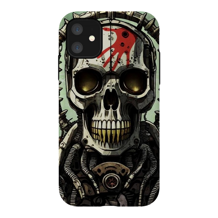 iPhone 11 StrongFit Metal skull2 by Manuvila