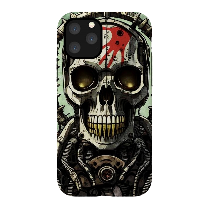 iPhone 11 Pro StrongFit Metal skull2 by Manuvila