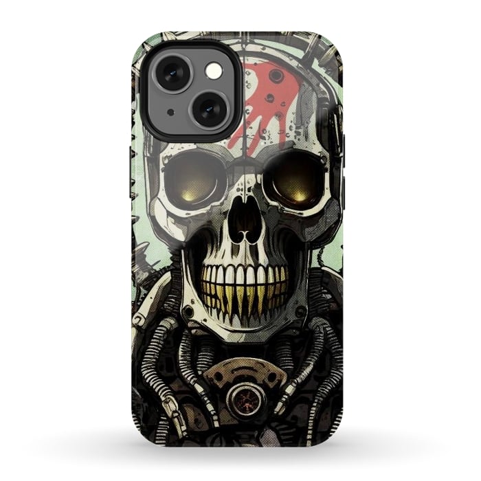 iPhone 12 mini StrongFit Metal skull2 by Manuvila