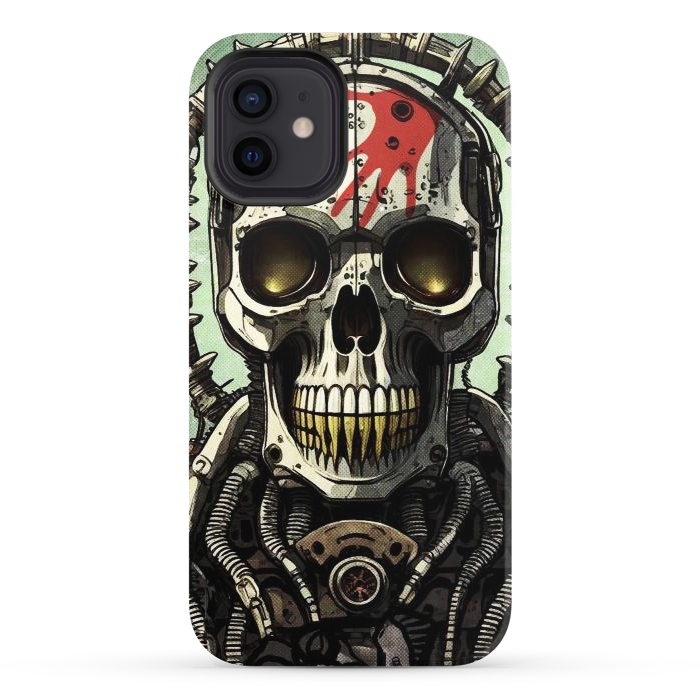 iPhone 12 StrongFit Metal skull2 by Manuvila