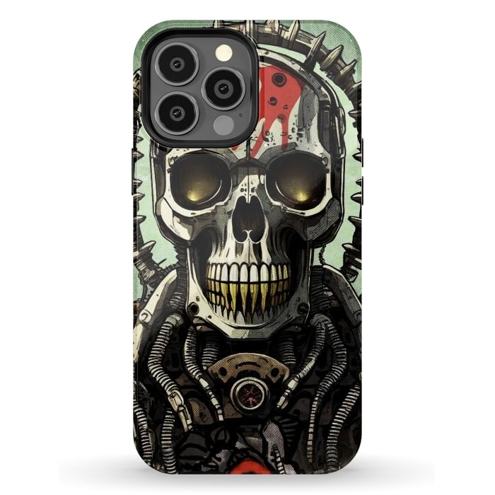 iPhone 13 Pro Max StrongFit Metal skull2 by Manuvila