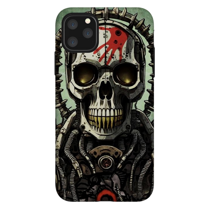 iPhone 11 Pro Max StrongFit Metal skull2 by Manuvila
