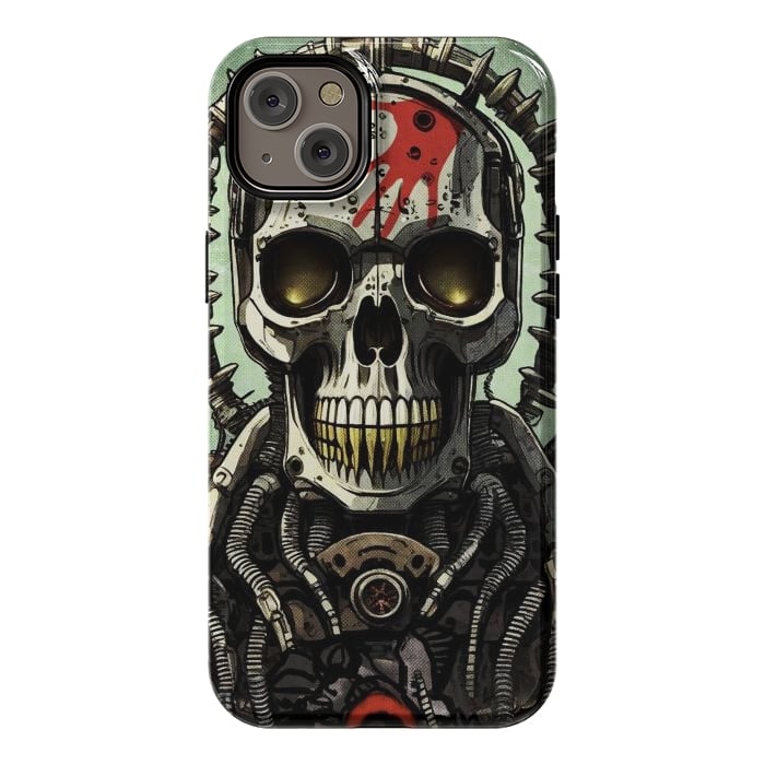 iPhone 14 Plus StrongFit Metal skull2 by Manuvila