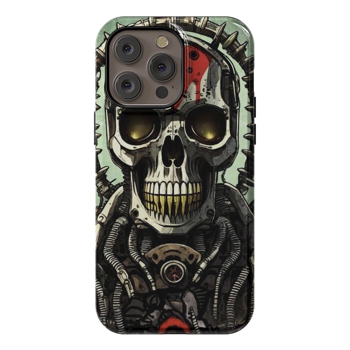 iPhone 14 Pro max StrongFit Metal skull2 by Manuvila