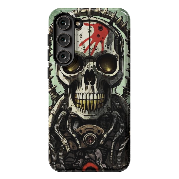 Galaxy S23 Plus StrongFit Metal skull2 by Manuvila