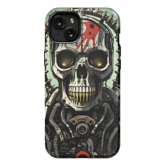 iPhone 15 Plus StrongFit Metal skull2 by Manuvila
