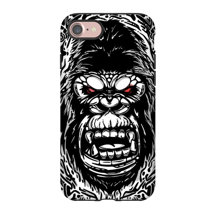 iPhone 7 StrongFit Gorilla face by Manuvila