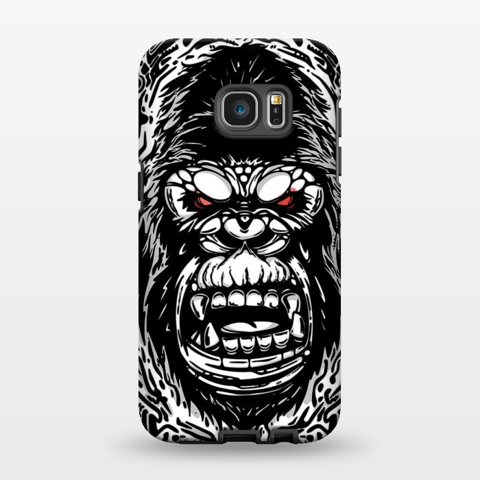 Galaxy S7 EDGE StrongFit Gorilla face by Manuvila