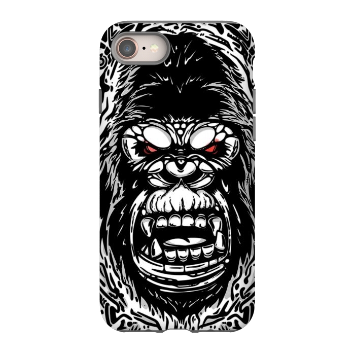iPhone 8 StrongFit Gorilla face by Manuvila