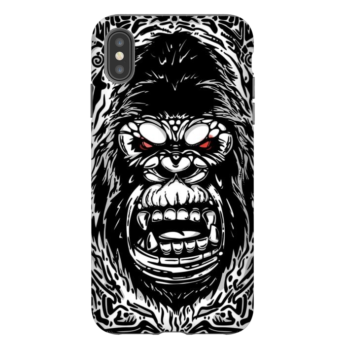 iPhone Xs Max StrongFit Gorilla face by Manuvila