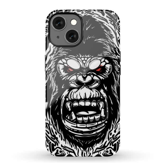 iPhone 13 StrongFit Gorilla face by Manuvila