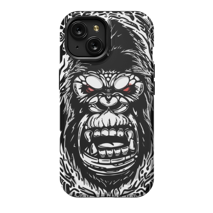 iPhone 15 StrongFit Gorilla face by Manuvila