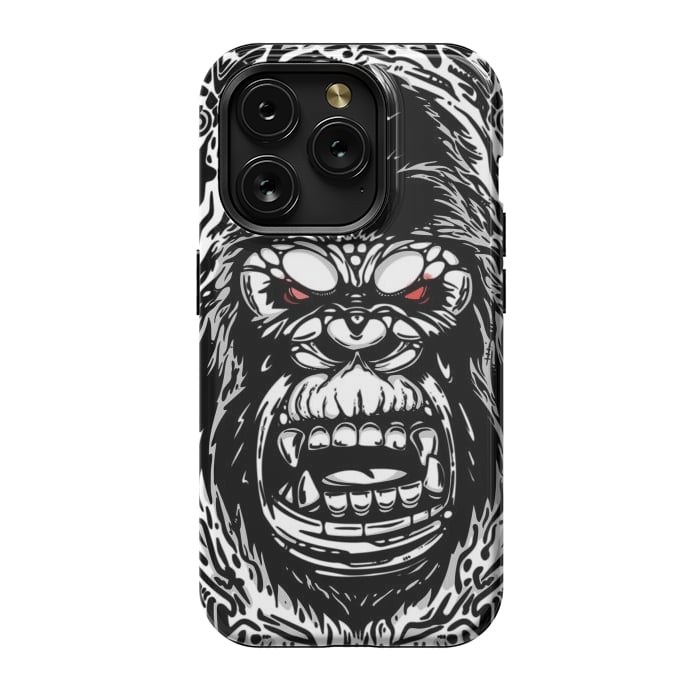 iPhone 15 Pro StrongFit Gorilla face by Manuvila