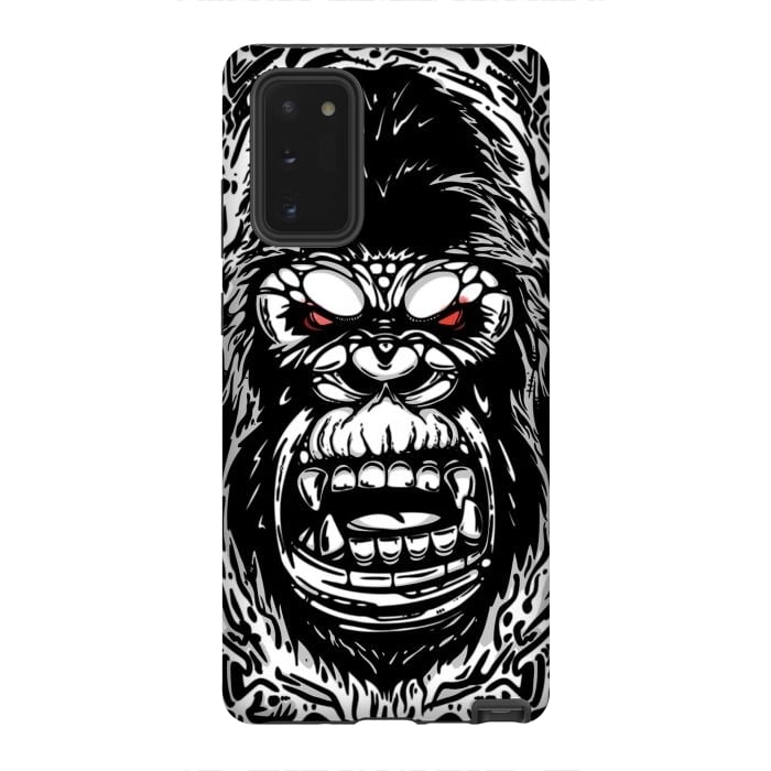 Galaxy Note 20 StrongFit Gorilla face by Manuvila