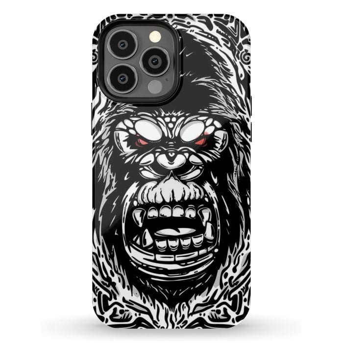 iPhone 13 Pro Max StrongFit Gorilla face by Manuvila