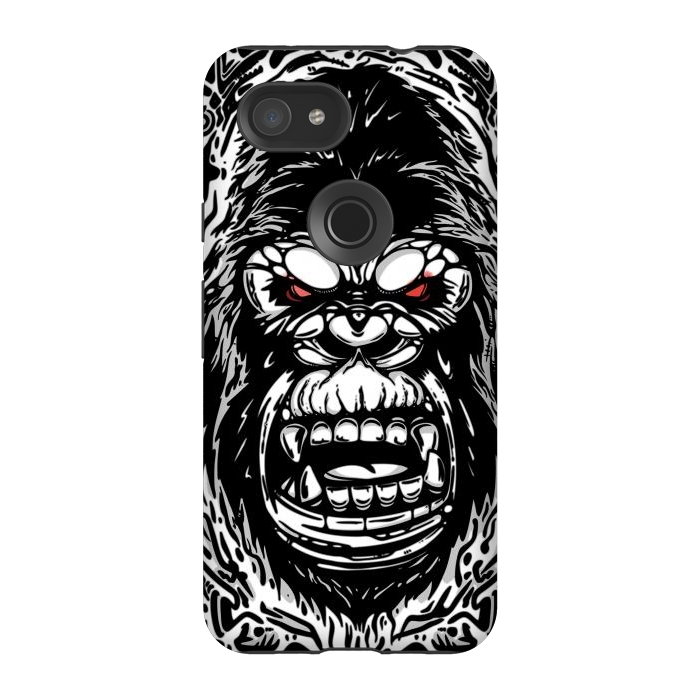 Pixel 3A StrongFit Gorilla face by Manuvila