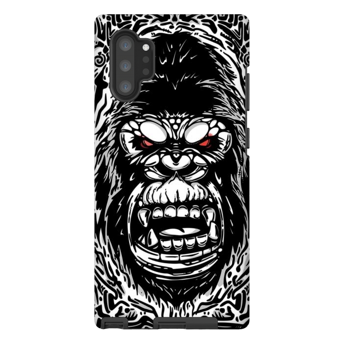 Galaxy Note 10 plus StrongFit Gorilla face by Manuvila