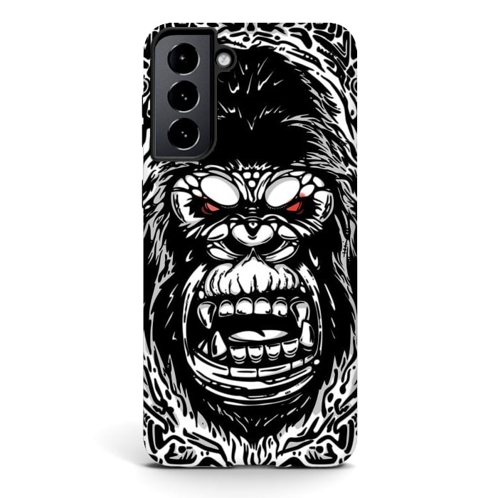Galaxy S21 plus StrongFit Gorilla face by Manuvila