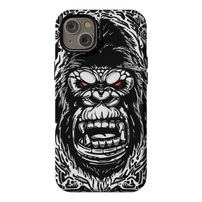 iPhone 14 Plus StrongFit Gorilla face by Manuvila
