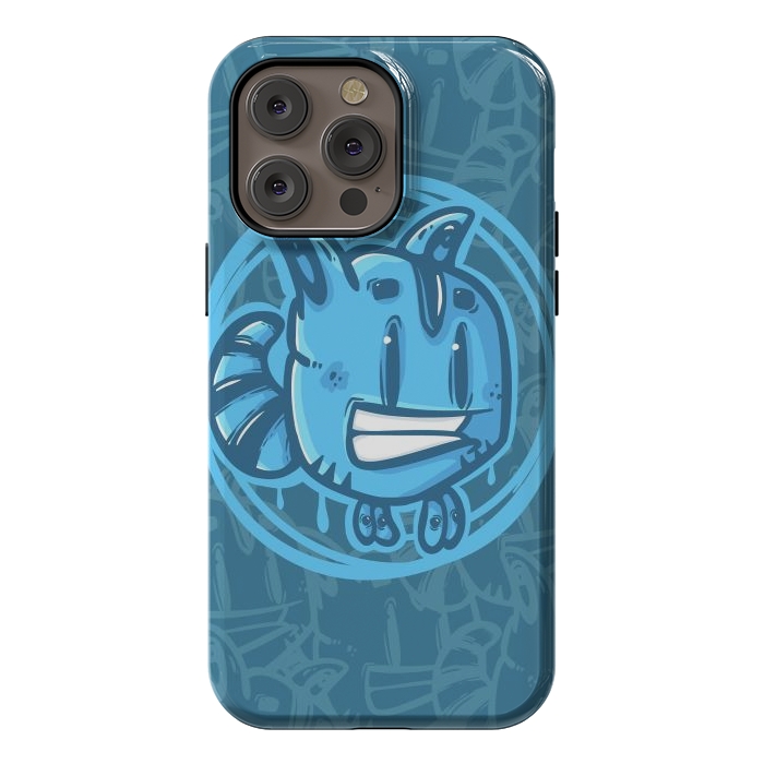 iPhone 14 Pro max StrongFit Blue pet by Manuvila