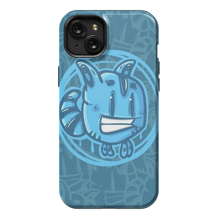 iPhone 15 Plus StrongFit Blue pet by Manuvila