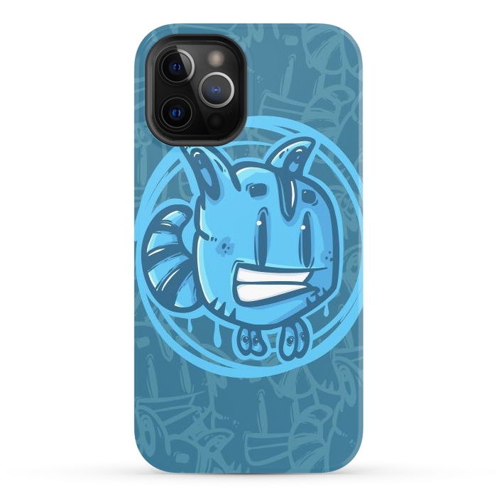 iPhone 12 Pro StrongFit Blue pet by Manuvila
