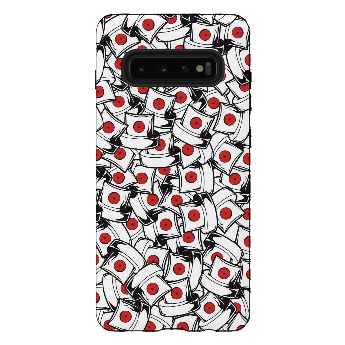 Galaxy S10 plus StrongFit red fat cap by Manuvila