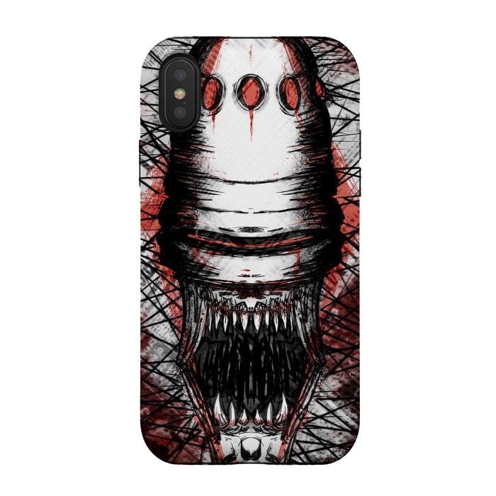 iPhone Xs / X StrongFit terror robot by Manuvila
