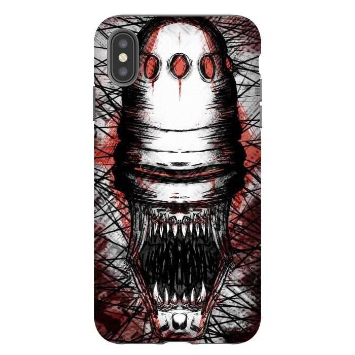 iPhone Xs Max StrongFit terror robot by Manuvila